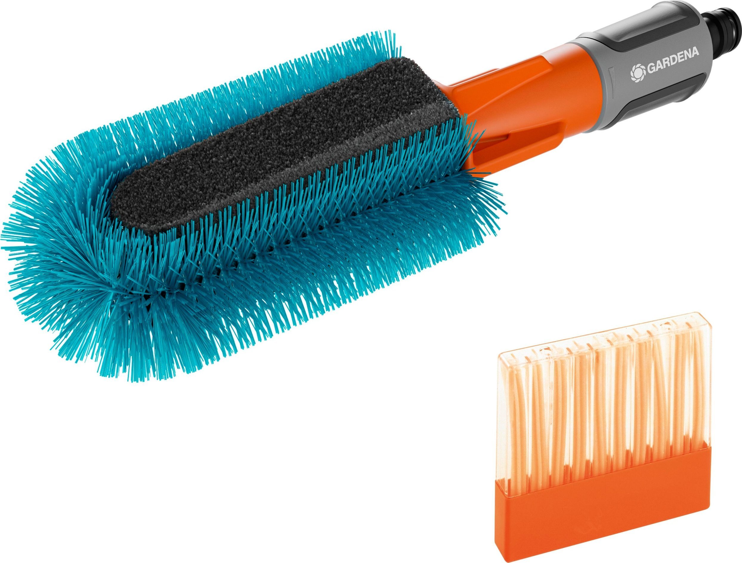 Gardena GARDENA Cleansystem bicycle brush set, washing brush (grey/turquoise, incl. 10 soap sticks)