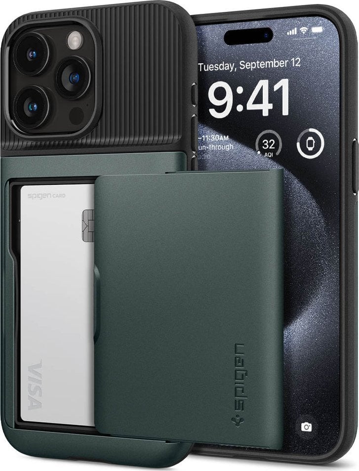 Spigen Spigen Slim Armor CS, abyss green - iPhone 15 Pro