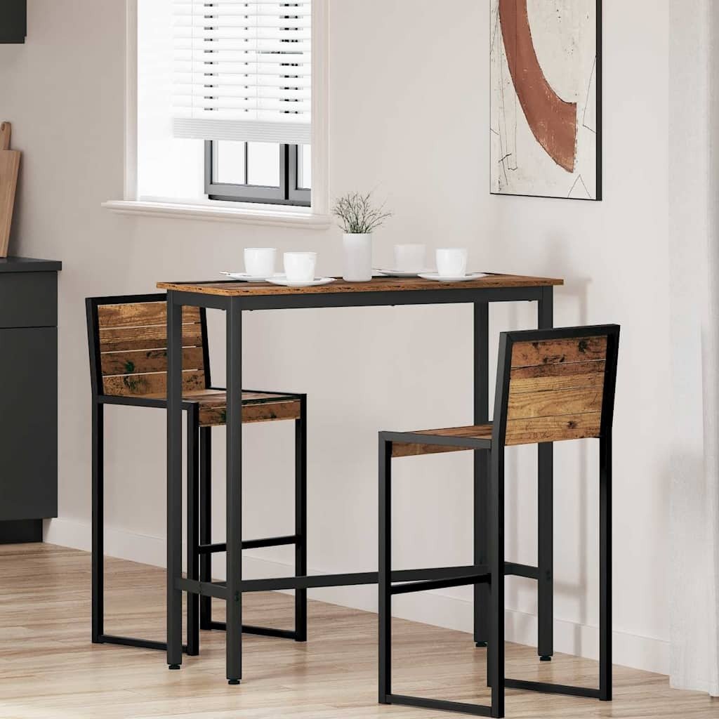 vidaXL stół Stare drewno 100 x 40 x 100,5 cm