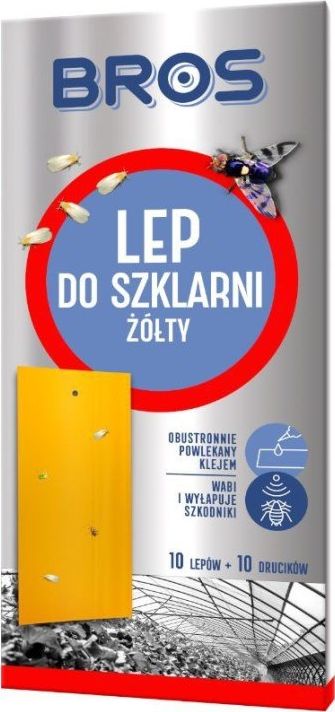 Bros Lep do szklarni żółty 10 szt.