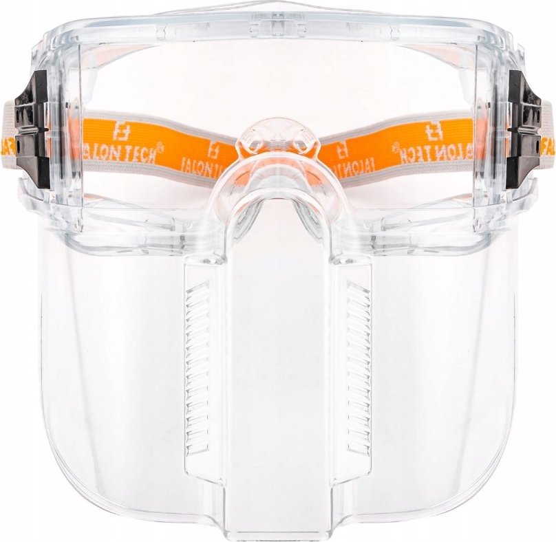 Falon-Tech OKULARY GOGLE OCHRONNE PRZECIWODPRYSKOWE Z MASKA OCHRONNA DO SZLIFOWANIA