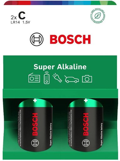 BATERIA BOSCH 2SZT C SUPER ALKALINE LR14SA2B/00