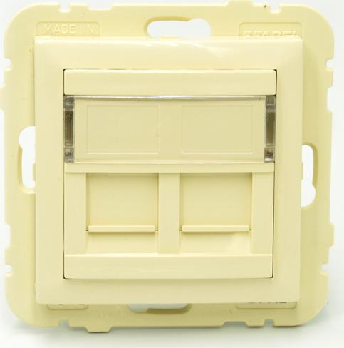 Efapel EFAPEL LOGUS90 ELEMENT CENTRALNY DO GNIAZDA TELEFONICZNEGO/KOMPUTEROWEGO KOŚĆ SŁONIOWA 90442 TMF