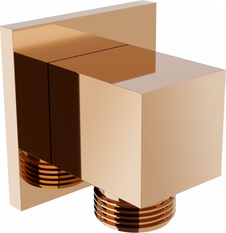 Mexen Mexen Cube przyłącze kątowe różowe złoto - 79340-60