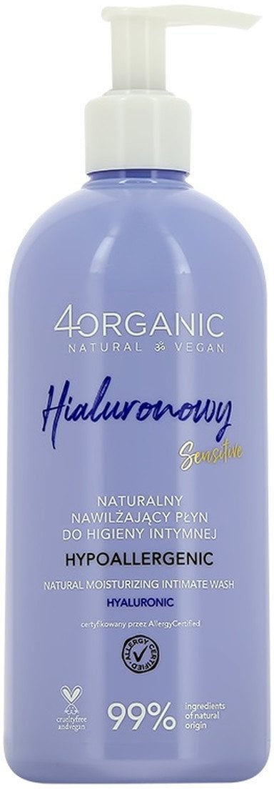 4organic Naturalny płyn do higieny intymnej hialuronowy 350ml