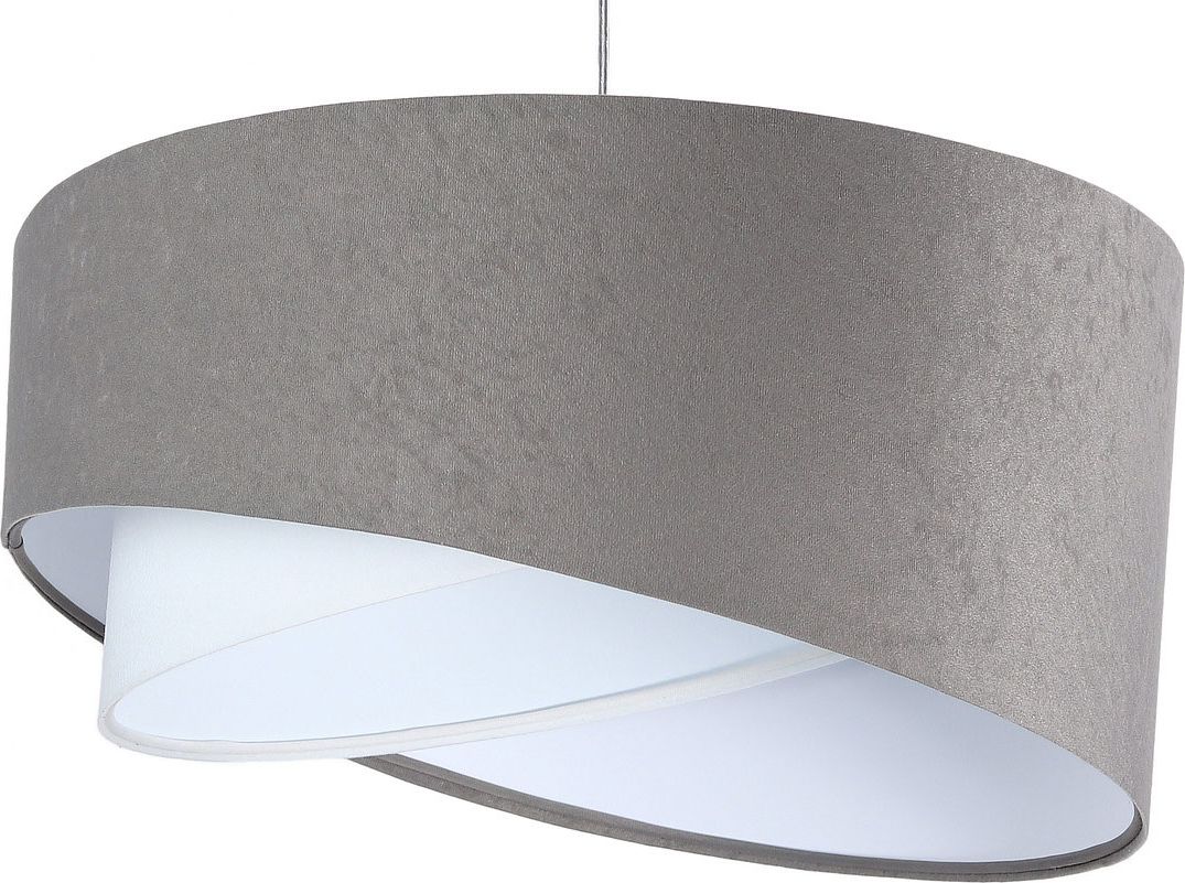 Lampa wisząca Lumes Szaro-biała asymetryczna lampa wisząca - EX986-Merso