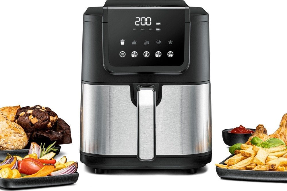 Frytkownica beztłuszczowa Rommelsbacher FRH 1500 XL (black/stainless steel, 1,500 watts)