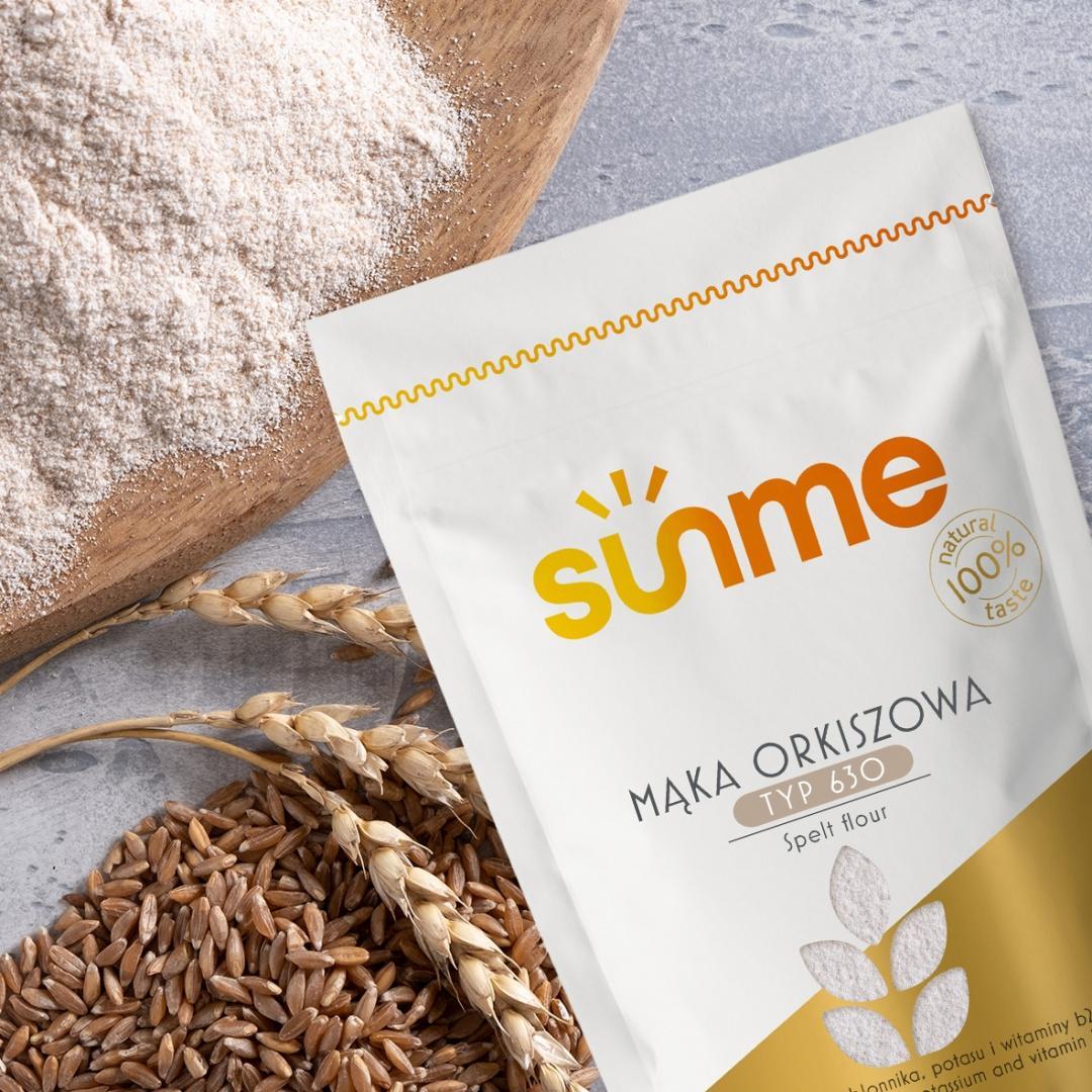 Sunme Mąka orkiszowa biała typ 630 1 kg