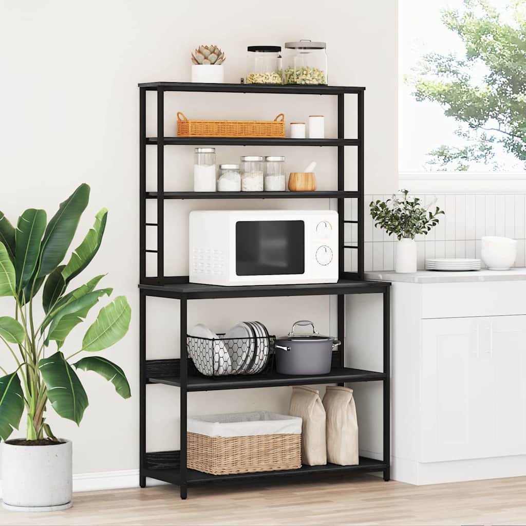 vidaXL Półka kuchenna Czarny Dąb 100 x 40 x 168 cm