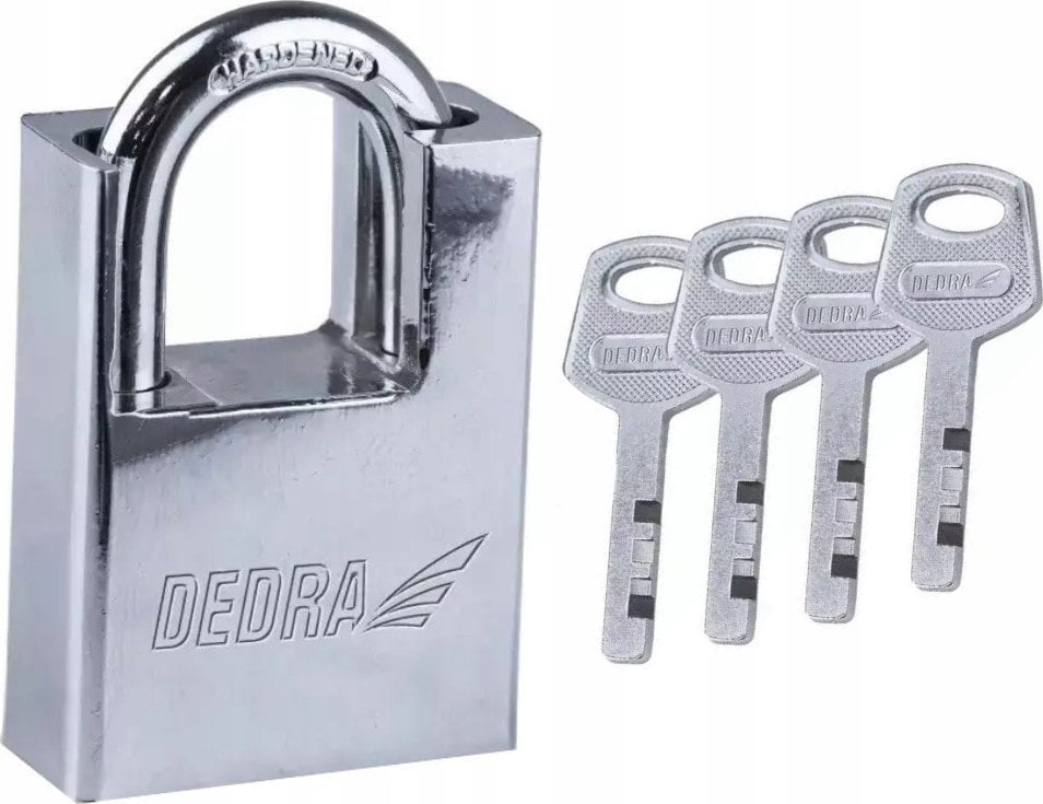 Dedra Kłódka trzpieniowa żeliwna niklowana 40mm