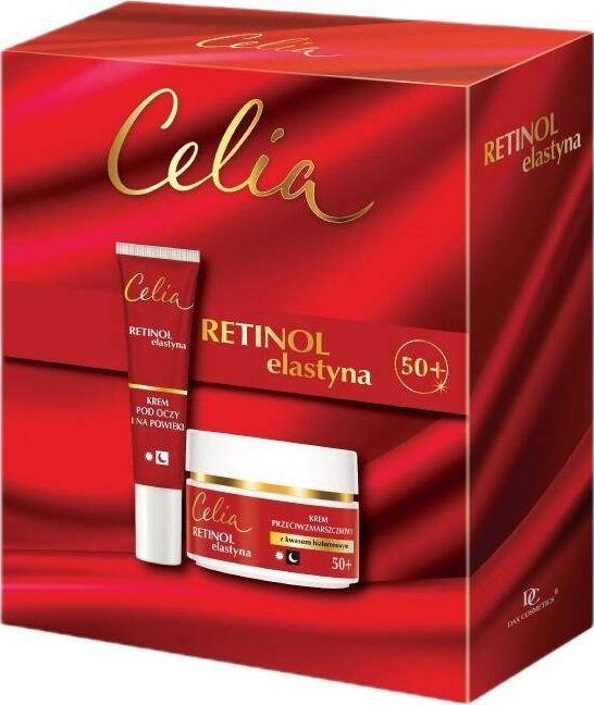 Celia Celia Retinol Elastyna krem do twarzy 50+ 50ml + krem pod oczy i na powieki 15ml