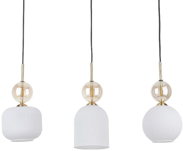 Żyrandol do jadalni nad stół Sophia Cognac 11591 na belce beżowy