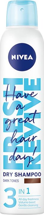 Nivea Fresh Revive Suchy Szampon do włosów 3in1 Dark 200ml