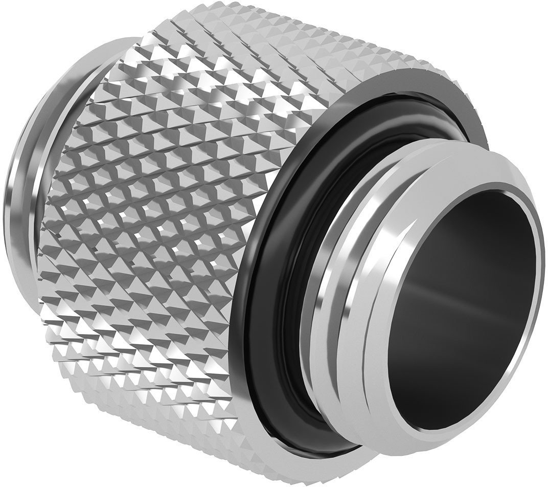 Barrow Adapter gerade G1/4 Zoll AG auf G1/4 Zoll AG - 10mm, weiß-silber