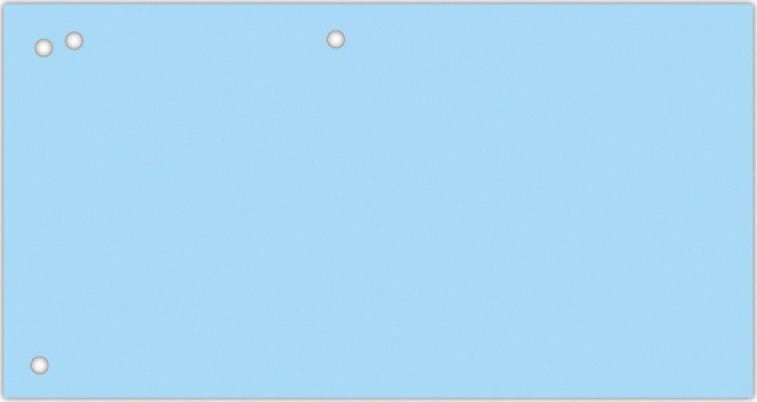 Office Products Przekładki OFFICE PRODUCTS, karton, 1/3 A4, 240x105mm, 100szt., niebieskie