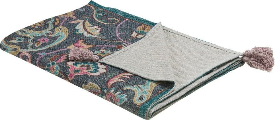 Beliani Koc Bawełniany W Kwiaty 130 X 180 Cm Dibrugarh!