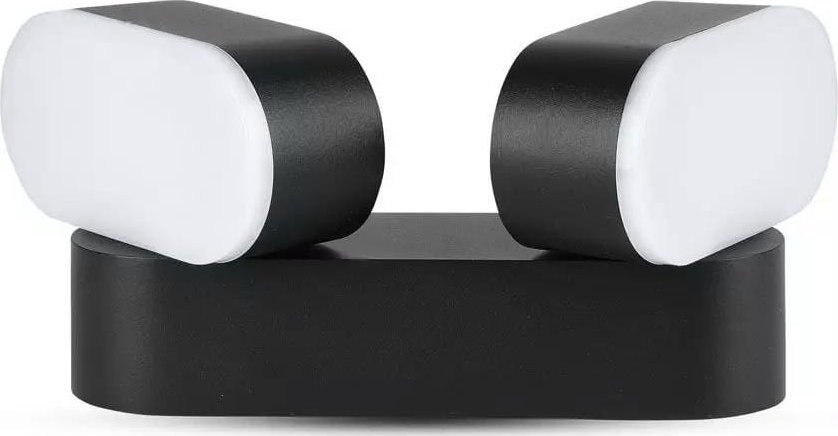 Kinkiet V-TAC Kinkiet Ścienny V-TAC 12W LED Obrotowy 350st Czarny VT-814 ciepła 1100lm