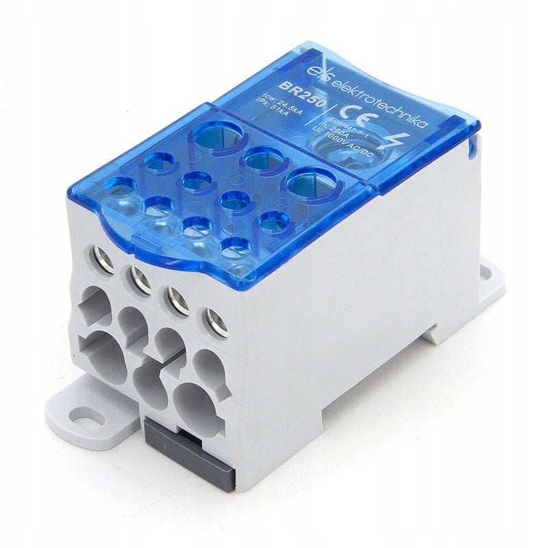 ELS Elektrotechnika Blok rozdzielczy mostek na szynę TH 250A BR250