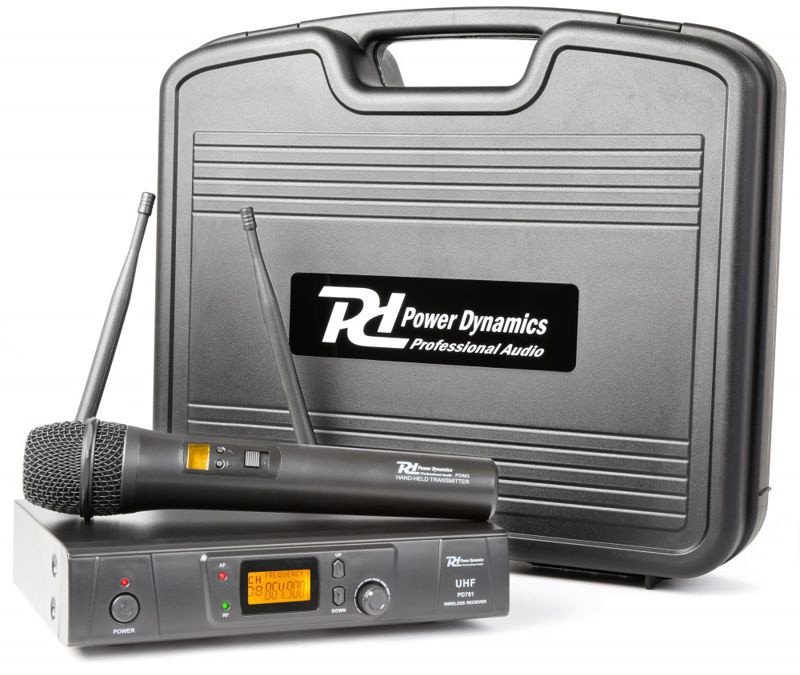 Bezprzewodowy zestaw mikrofonowy Power Dynamics PD781 one size