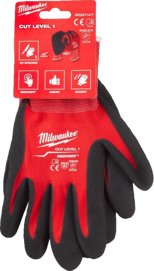 Milwaukee Rękawice robocze budowlane ochronne 9 L MILWAUKEE