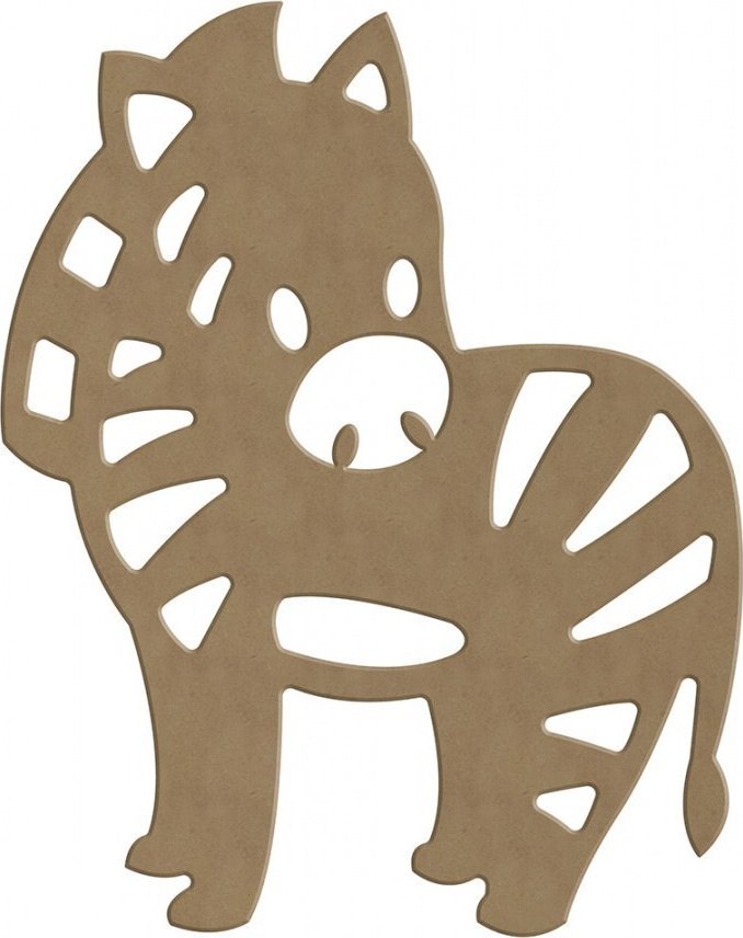 Dekoracja z MDF Zebra 24,5 cm