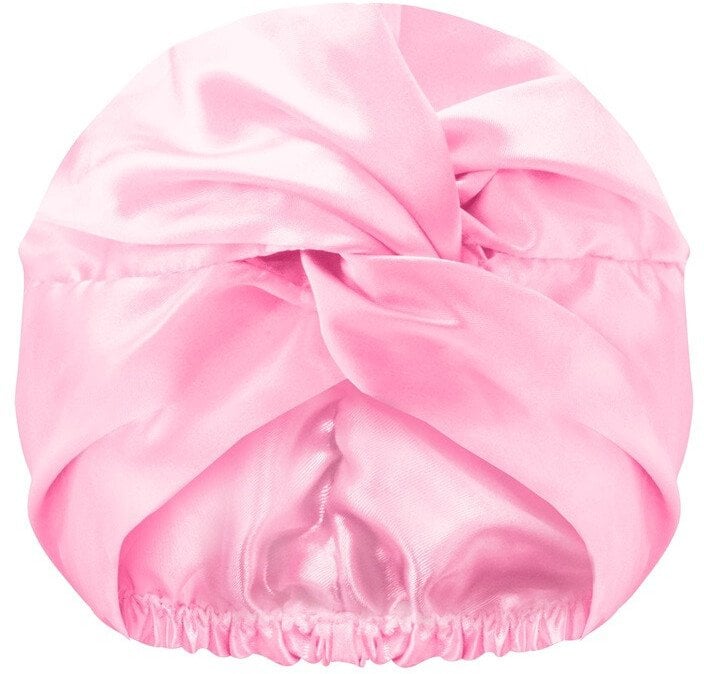 Glov Dwuwarstwowy satynowy czepek do spania Pink