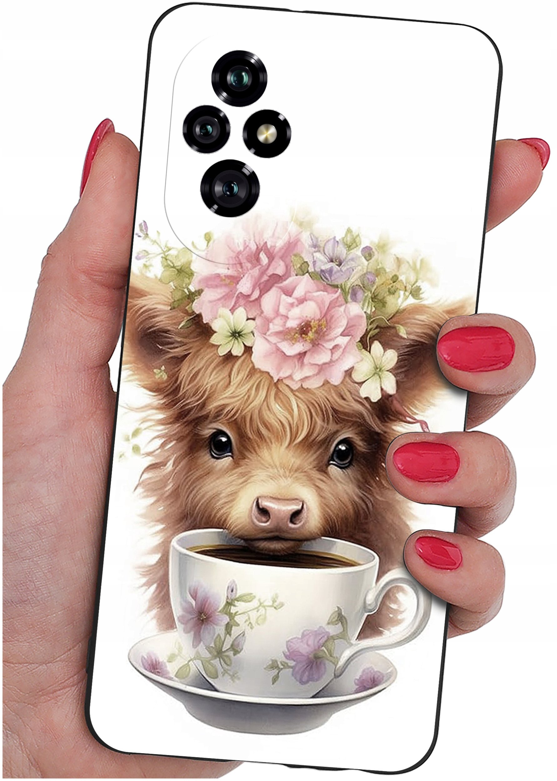 ETUI do Honor 200 5G | WZORY | SILIKONOWE MATT CASE + SZKŁO 9H