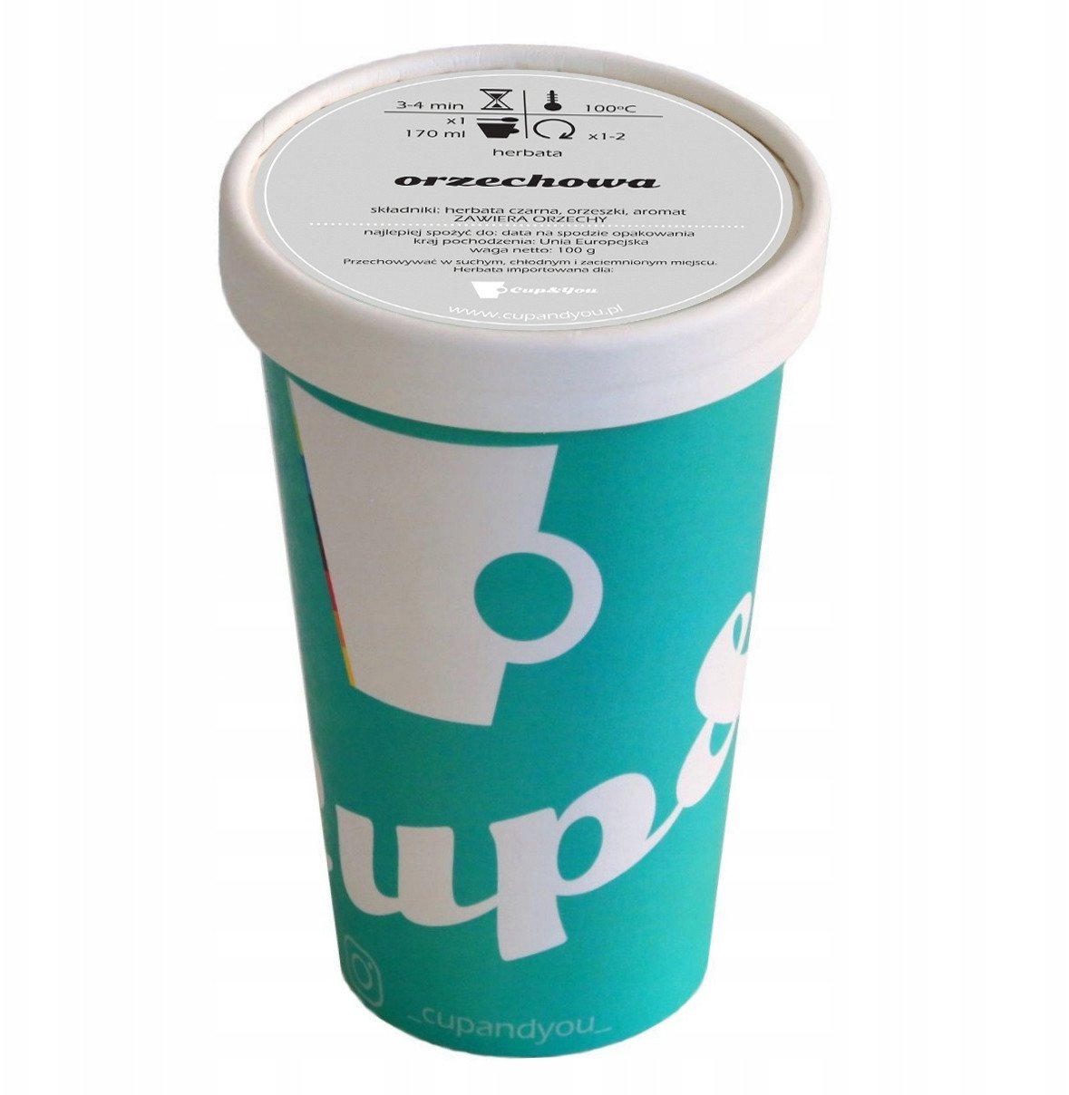 Herbata czarna ORZECHOWA premium sypana orzeszki upominek na prezent 100g - herbata liściasta sypana mieszanka napar susz