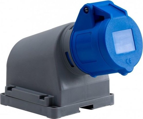 Opal Gniazdo kempingowe przemysłowe stałe, 16A 3P 220V-250V IP44-FE, OPAL KAMPER