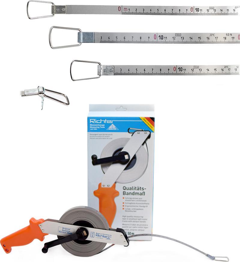 Richter Ruletka stalowa chromoniklowana RICHTER 474SR 50m