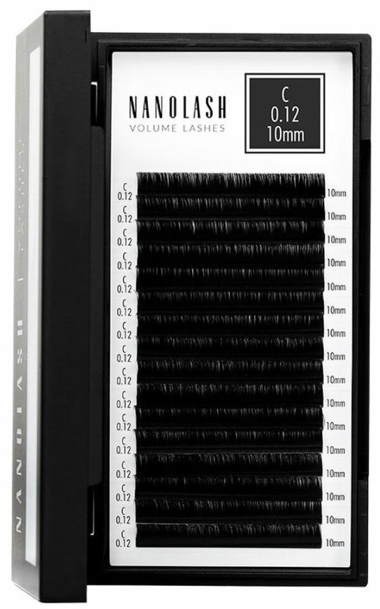 Zestaw sztuczne rzęsy Nanolash VOLUME LASHES Doczepy 10 mm