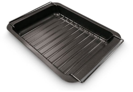 Baking pan with grill grid Gardenia 24 x 32 x 5 3 cm 8006043890259