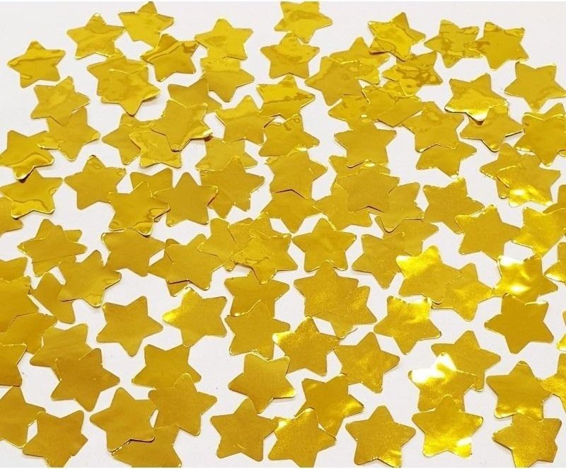 Konfetti Gwiazdy złote 20g