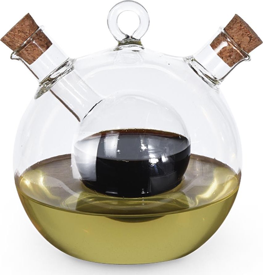 Excellent Houseware Butelka dozownik na oliwę ocet balsamiczny 2w1 uniwersalny