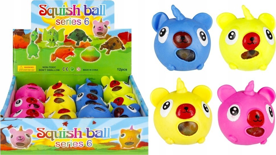 Mega Creative ZWIERZ WYCISKANE 6CM MC MIX4 DISP 12/288