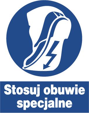 Mój dom Zno-20 - Znak Nakazu Bhp - Stosuj Obuwie Specjalne