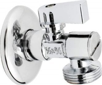 Hydroland ZAWÓR KĄT.KUL.1/2 -3/8" Z FILTREM I ROZETĄ H // ZK.1/2-3/8.I.F.R