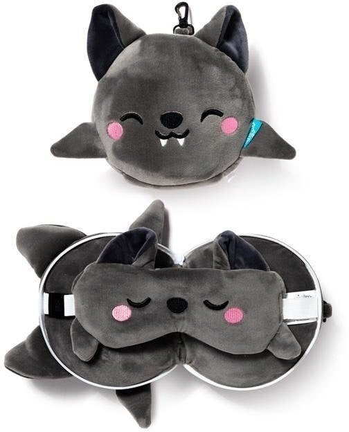 Poduszka podróżna i maska na oczy Nietoperz