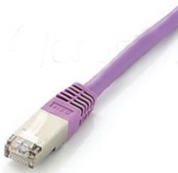 Equip Patchcord S/FTP, Cat6A, 0.5m, różowy (605657)