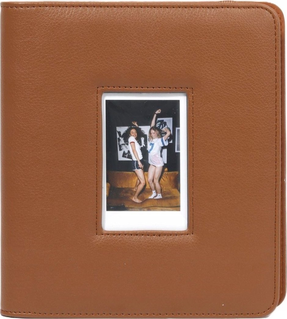 LoveInstant Album Na Zdjęcia 288szt. Do Fuji Instax Canon Xiaomi Polaroid Hp Kodak Zink / Okienko Na Okładce / Brązowy