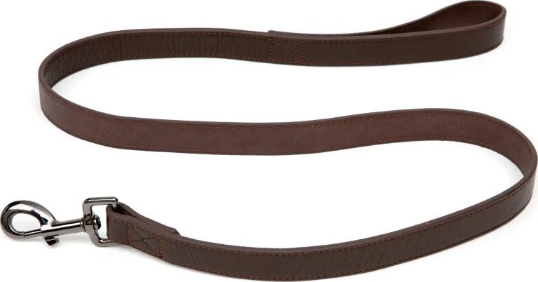 Nobleza Paw Love - Leash leather dog (Large 120x2.5cm) - Dark brown