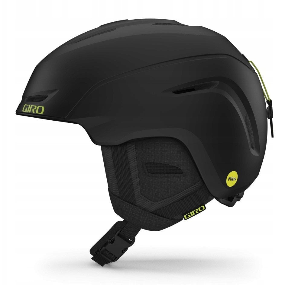 Kask zimowy GIRO NEO matte black / ano green roz. L (59-62.5 cm) (NEW 2023/2024)