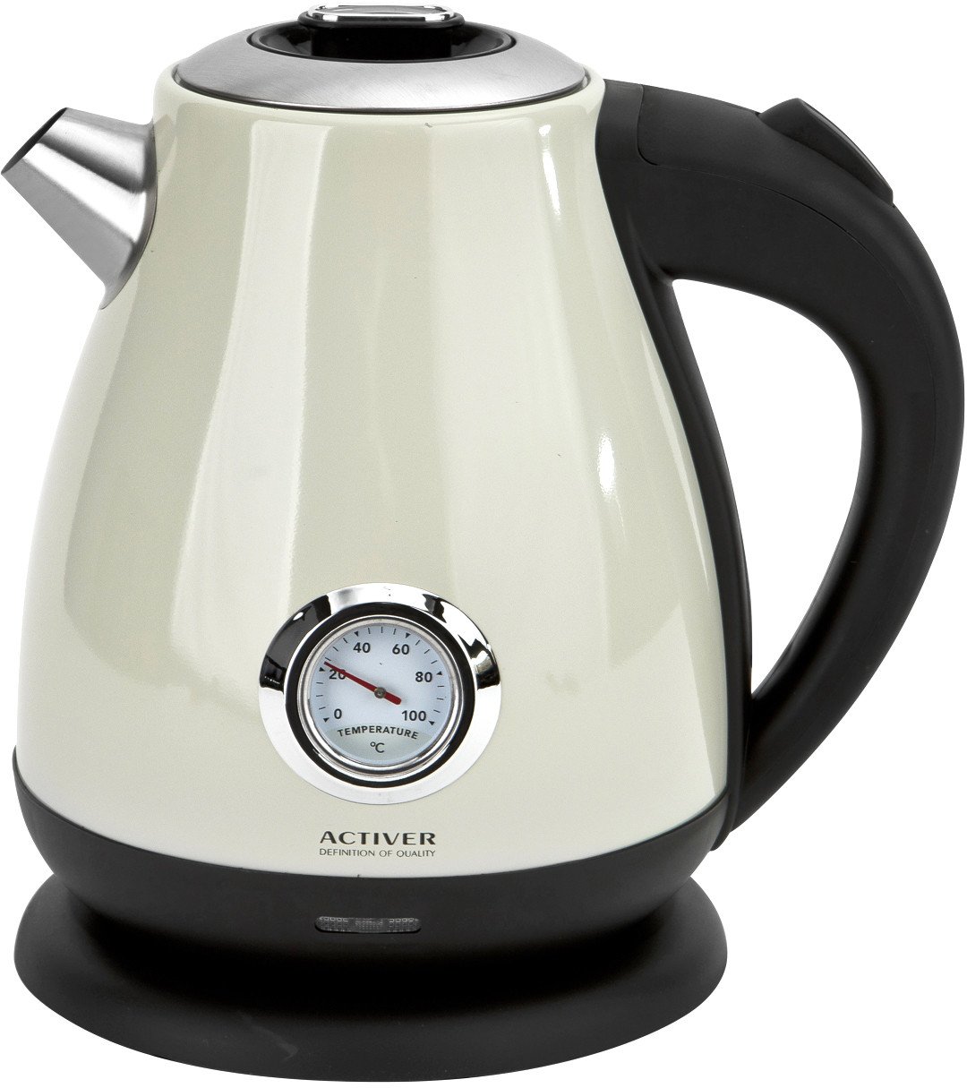 Czajnik elektryczny 1,7 L z termometrem Ebba kremowy