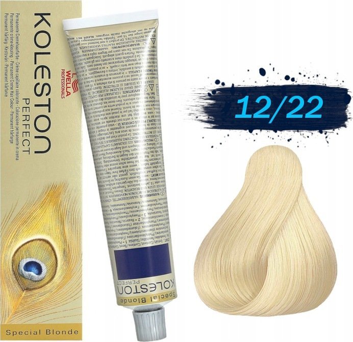 Wella Professionals Wella Professionals, Koleston Perfect, Permanent Hair Dye, 12/22 Special Intense Cool Ash Blonde, 60 ml For Women