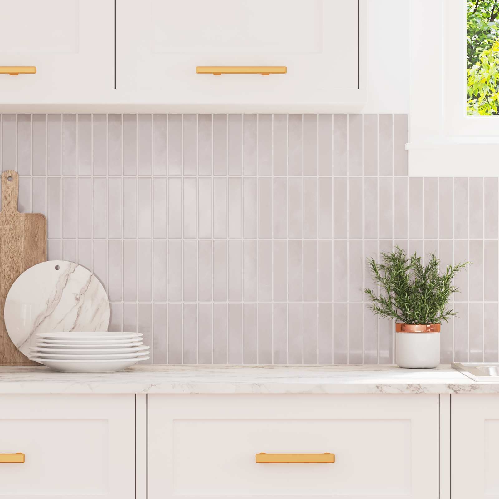 vidaXL Dekoracyjne naklejki 50 pcs Beżowy 29 x 22,9 x 0,8 cm