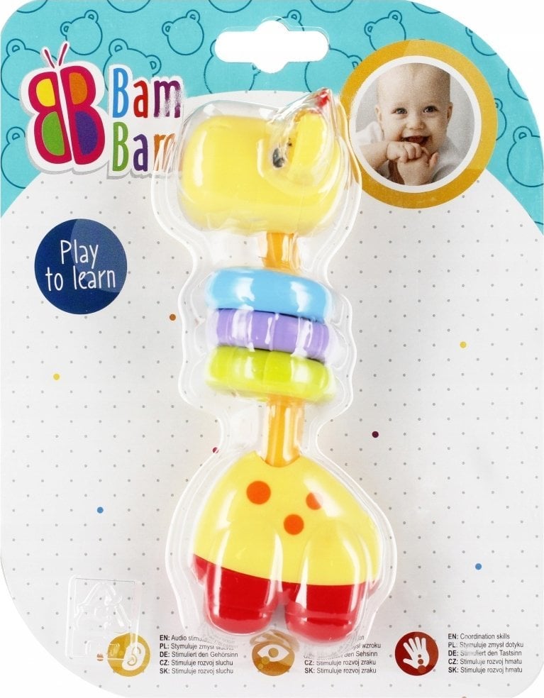 BamBam BAM BAM GRZECHOTKA ZYRAFKA 16X20X5 B/C 24/48