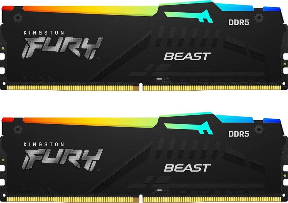 Pamięć Kingston 32GB 6000MT/s DDR5 CL36 DIMM FURY Beast RGB EXPO zestaw (2 vnt.)