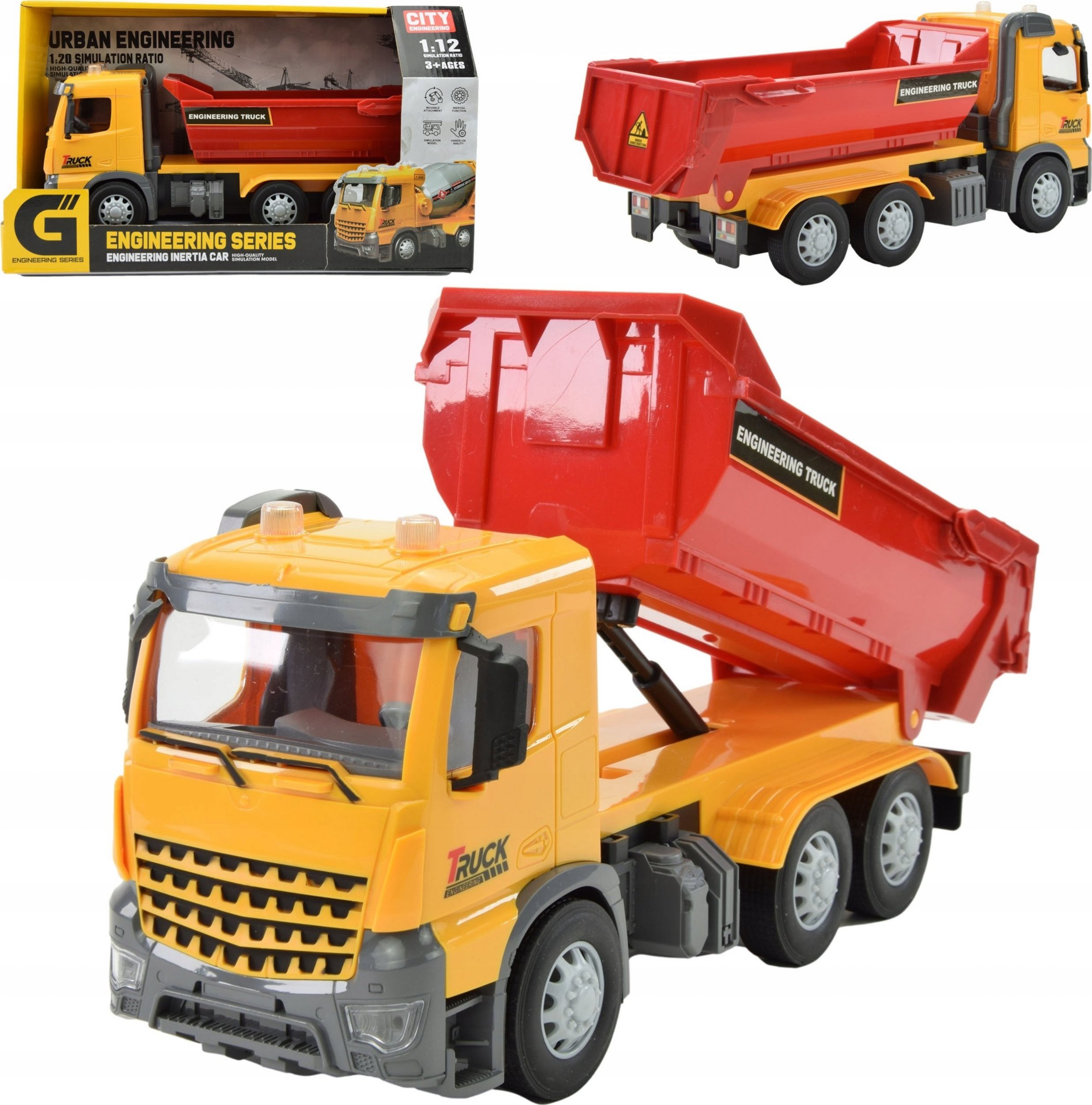 Skleplolki DUŻA CIĘŻARÓWKA WYWROTKA AUTO TIR SAMOCHÓD ZABAWKA