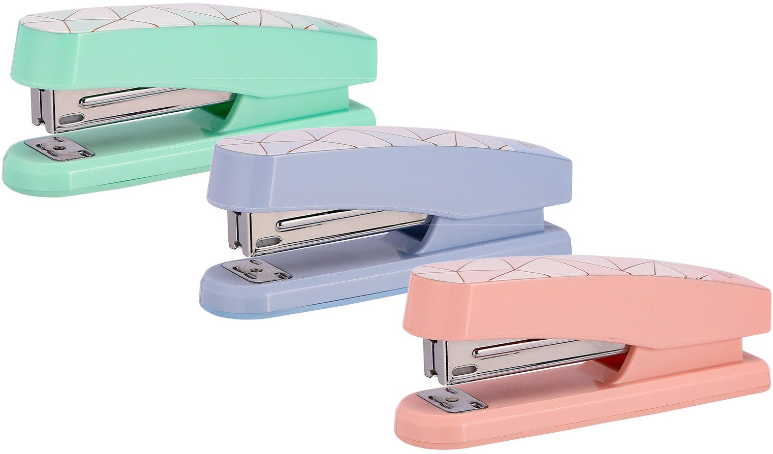 Zszywacz Deli Macaron niebieski -