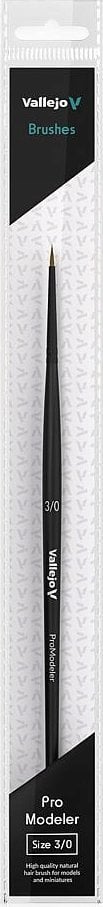 Vallejo Vallejo: B01030 - Pro Modeler - Round Brush - Natural 3/0
